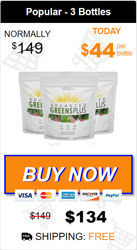 Buy Advanced Greens Plus 3 Bottles