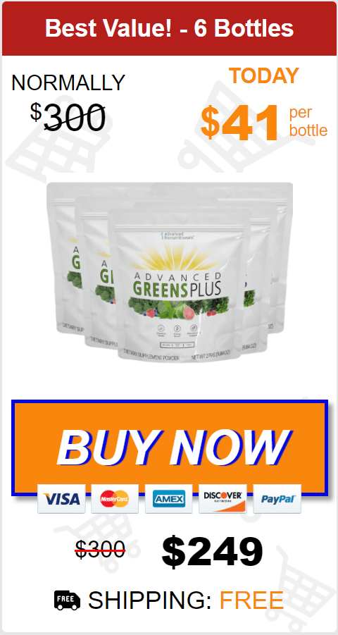Buy Advanced Greens Plus 6 Bottles